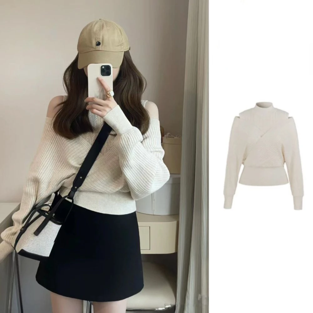 2023 Fake Two-piece Knitted Top + Half-body Skirt Two-piece Winter Korean Style Suit Women Clothing
2023 Fake Two-piece Knitted Top + Half-body Skirt Two-piece Winter Korean Style Suit Women Clothing