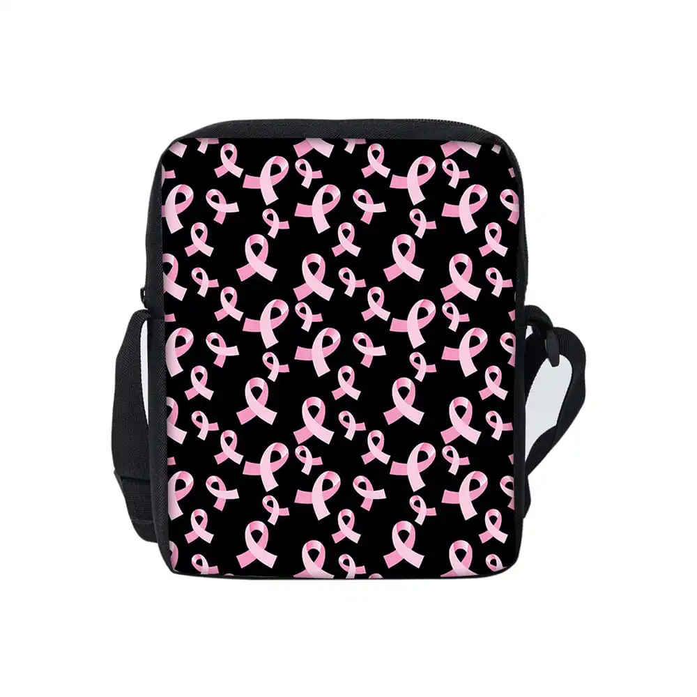 Односторонняя сумка-мессенджер с розовым галстуком-бабочкой для мальчиков и девочек, детские лучшие подарки, повседневная сумка через плечо с 3D мультяшным рисунком
