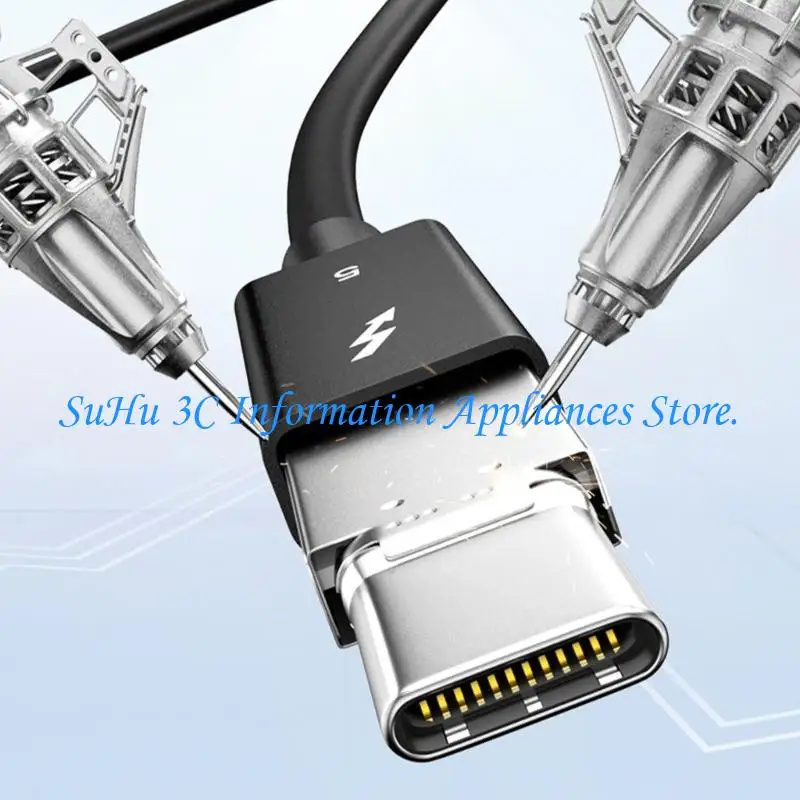 Thunderbolt5 Data Cable 120Gbps Fast Speed Transfer Supports 8K 60Hz Double Screen
Thunderbolt5 Data Cable 120Gbps Fast Speed Transfer Supports 8K 60Hz Double Screen