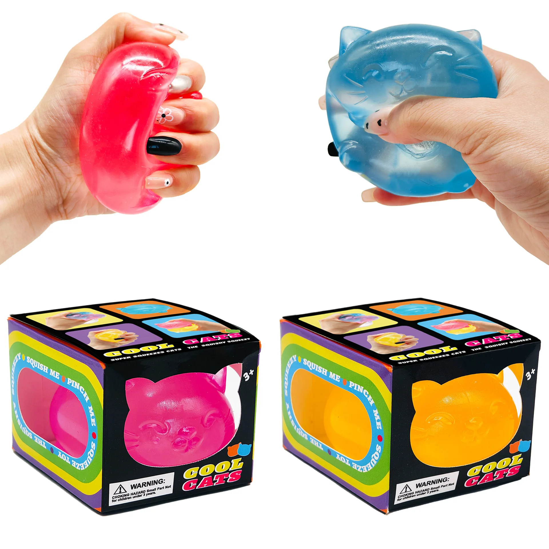 Cat Squishy Toy, Kitten Shaped Stress Relief Ball, Squeeze Sensory Fidget Toy, Anxiety Relief Gift
Cat Squishy Toy, Kitten Shaped Stress Relief Ball, Squeeze Sensory Fidget Toy, Anxiety Relief Gift