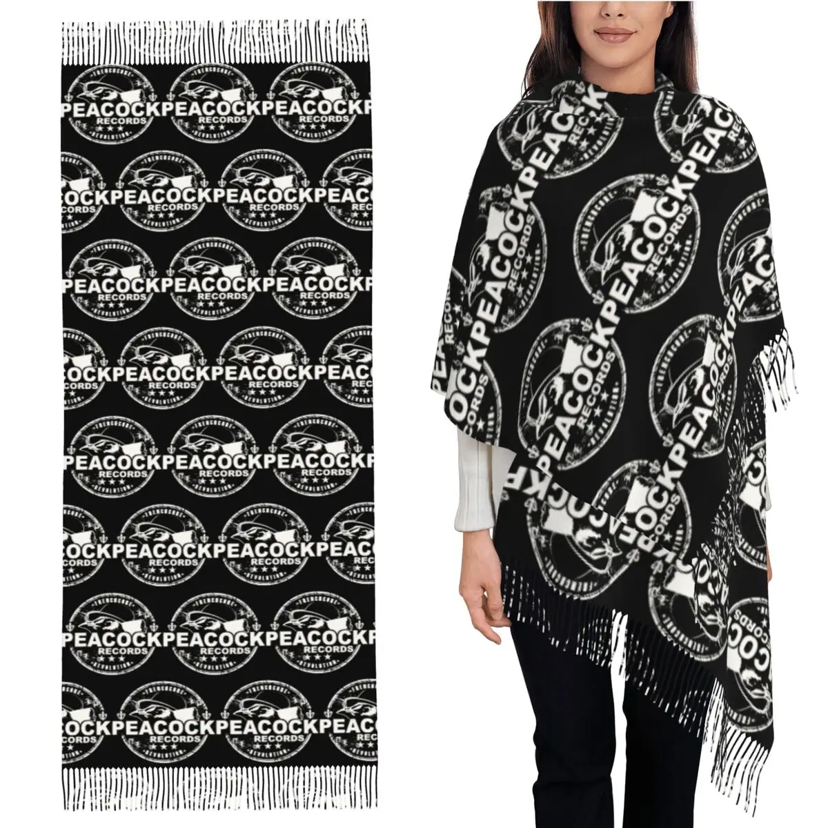 Шарф Dr.Peacock, шарфы с кисточками для женщин, мягкие теплые шали и накидки, длинная осенне-зимняя шаль 
Шарф Dr.Peacock, шарфы с кисточками для женщин, мягкие теплые шали и накидки, длинная осенне-зимняя шаль
