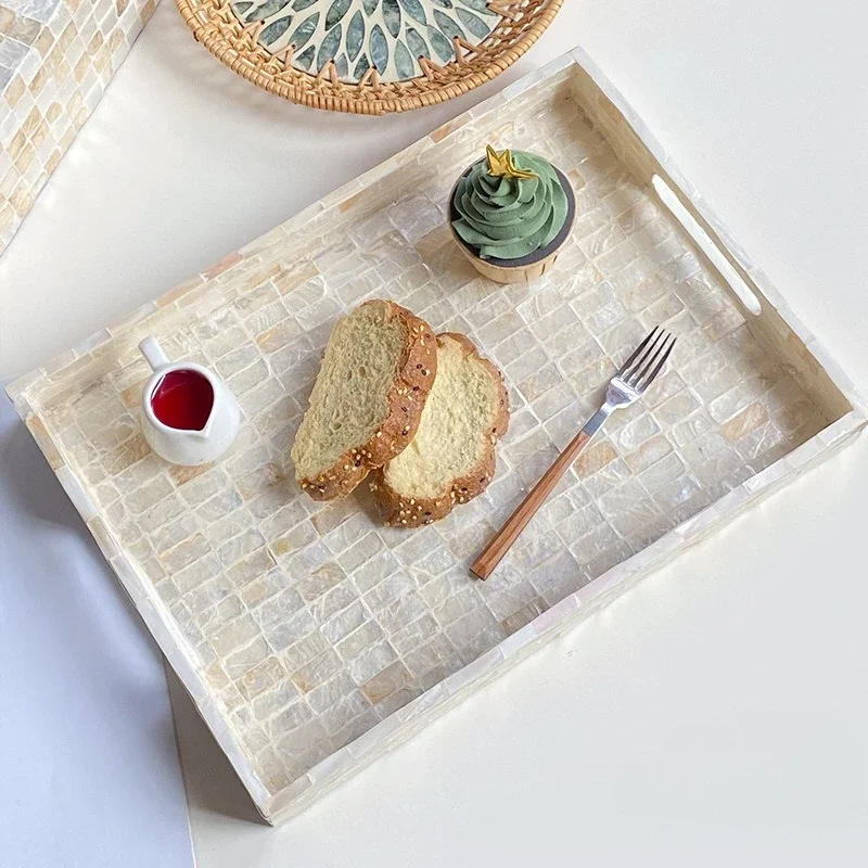Nordic Color Full Shell Tray Light Luxury Restaurant Cake Dessert Bread Storage Basket Home Living Room Decoration Storage Tray
Nordic Color Full Shell Tray Light Luxury Restaurant Cake Dessert Bread Storage Basket Home Living Room Decoration Storage Tray