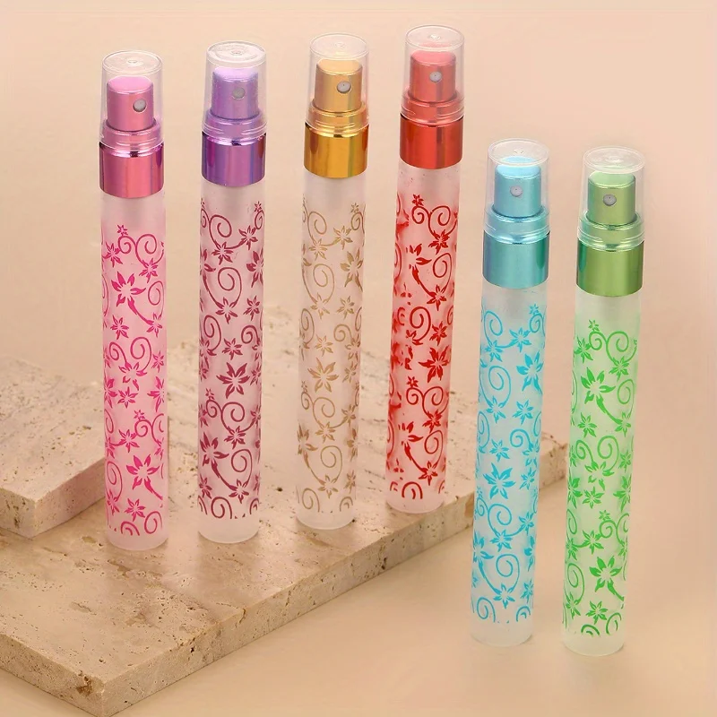 6pcs Portable Travel Spray Bottles, Refillable Transparent Plastic Floral Printed Dispensers For On-the-Go, Cosmetics Spray Bott
6pcs Portable Travel Spray Bottles, Refillable Transparent Plastic Floral Printed Dispensers For On-the-Go, Cosmetics Spray Bott