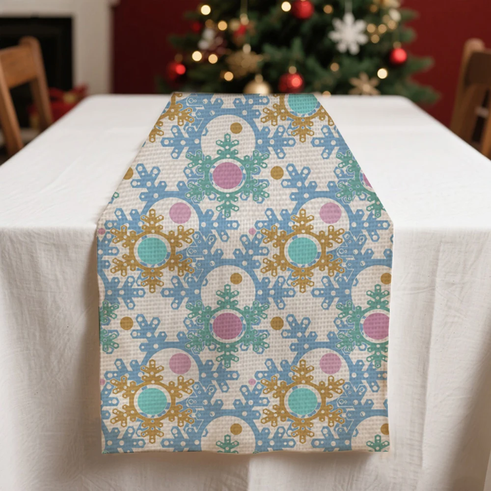 Christmas table runners blue winter Table decoration and accessories for Festival home decor party Snowflake pattern tablecloth
Christmas table runners blue winter Table decoration and accessories for Festival home decor party Snowflake pattern tablecloth