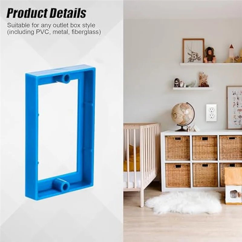 AB35-4Pcs 1/2Inch Single Gang Outlet Box Extender, удлинитель электрической розетки, удлинитель розетки, удлинитель розетки
AB35-4Pcs 1/2Inch Single Gang Outlet Box Extender, удлинитель электрической розетки, удлинитель розетки, удлинитель розетки