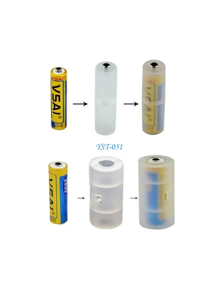 E15A 10pcs AAA to AA Battery Adapter Battery Converter Shells AA to C Battery Adapter Holder with/no Metal Contact on Bottom
E15A 10pcs AAA to AA Battery Adapter Battery Converter Shells AA to C Battery Adapter Holder with/no Metal Contact on Bottom