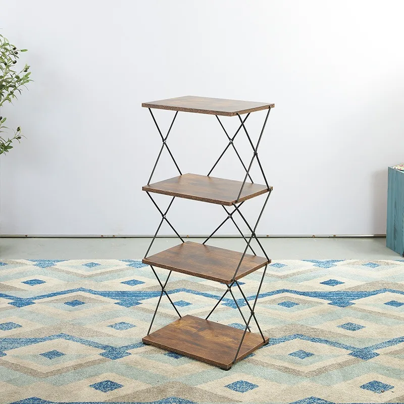 Retro home multi-layer storage rack Magazine ornament storage Living room simple wrought iron Floor newspaper
Retro home multi-layer storage rack Magazine ornament storage Living room simple wrought iron Floor newspaper