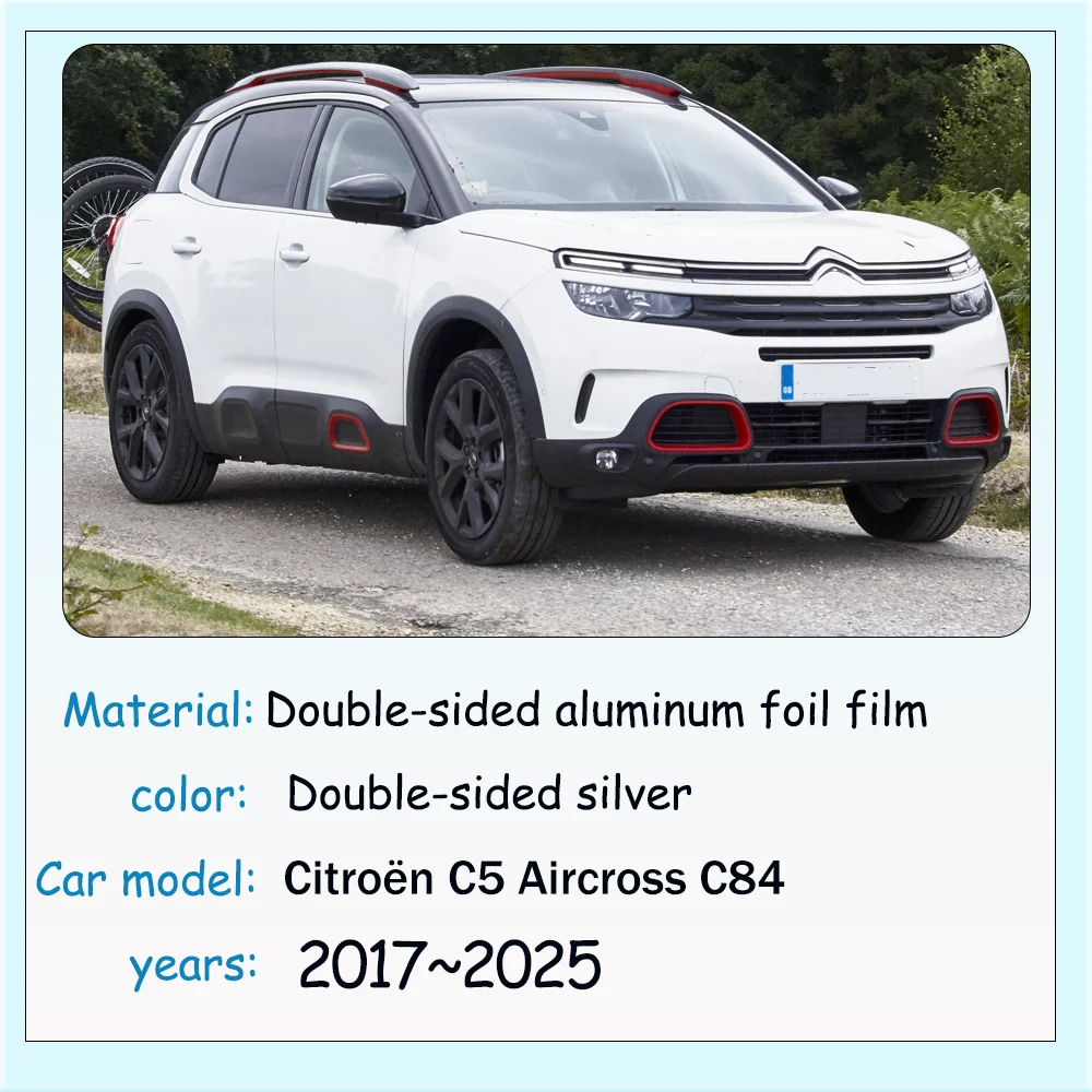 For Citroën C5 Aircross C84 2017~2025 2018 Car Sunshade Side Window Skylight Windshield Sun Shade Protector Parasol Accessories
For Citroën C5 Aircross C84 2017~2025 2018 Car Sunshade Side Window Skylight Windshield Sun Shade Protector Parasol Accessories