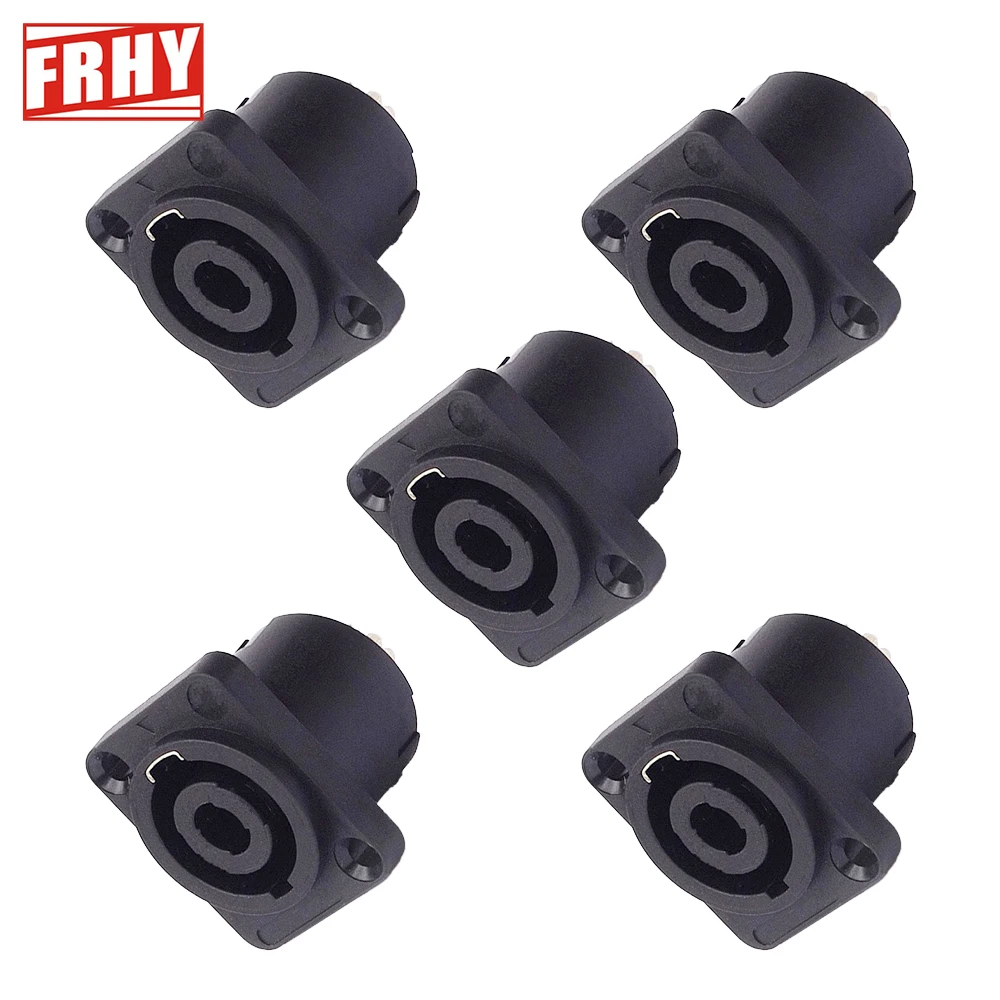 5-Pack Twist Lock Speaker Jack, 4 Pole Square, Compatible with Neutrik Speakon NL4MP/NL4MPR/NL4FC Series, Durable & Reliable
5-Pack Twist Lock Speaker Jack, 4 Pole Square, Compatible with Neutrik Speakon NL4MP/NL4MPR/NL4FC Series, Durable & Reliable