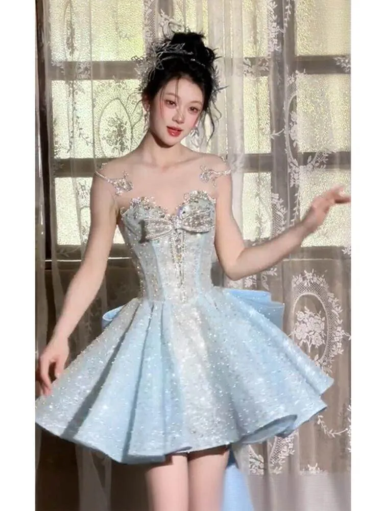 Heavy Industry Morning Robe coming-of-age ceremony Birthday sequined puffy skirt
Heavy Industry Morning Robe coming-of-age ceremony Birthday sequined puffy skirt