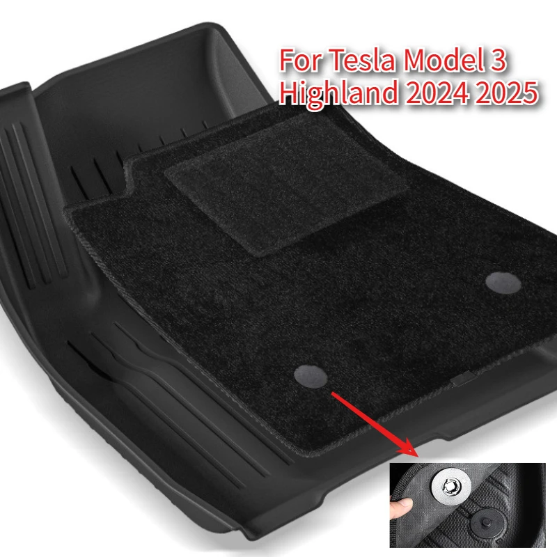 6PCS Double-layer Floor Mats for Tesla Model 3 Highland 2024-UP TPE Waterproof Wear-resistant King Foot Pads Car Accessories
6PCS Double-layer Floor Mats for Tesla Model 3 Highland 2024-UP TPE Waterproof Wear-resistant King Foot Pads Car Accessories