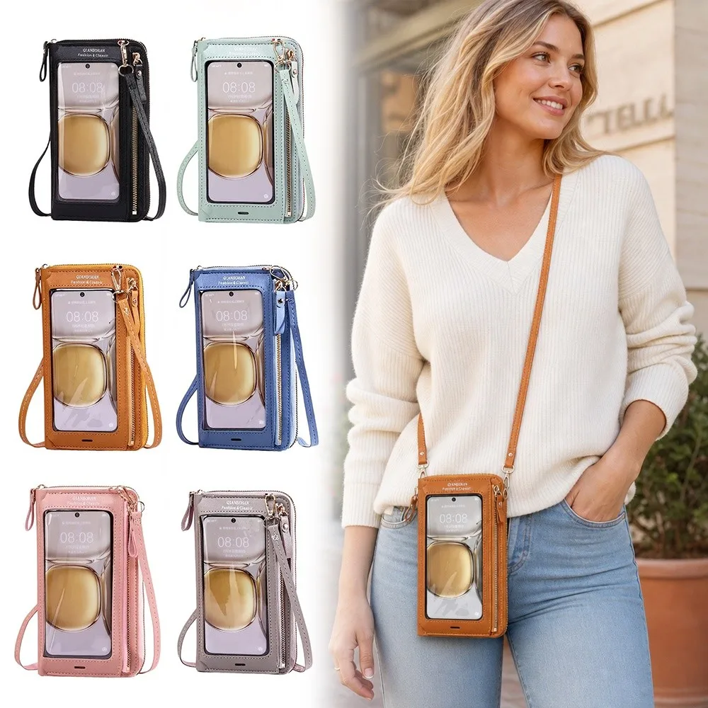 New PU Leather Touch Screen Phone Bag Large Capacity Wallet Crossbody Bags Multifunctional Zipper Flap Shoulder Bag Universal
New PU Leather Touch Screen Phone Bag Large Capacity Wallet Crossbody Bags Multifunctional Zipper Flap Shoulder Bag Universal