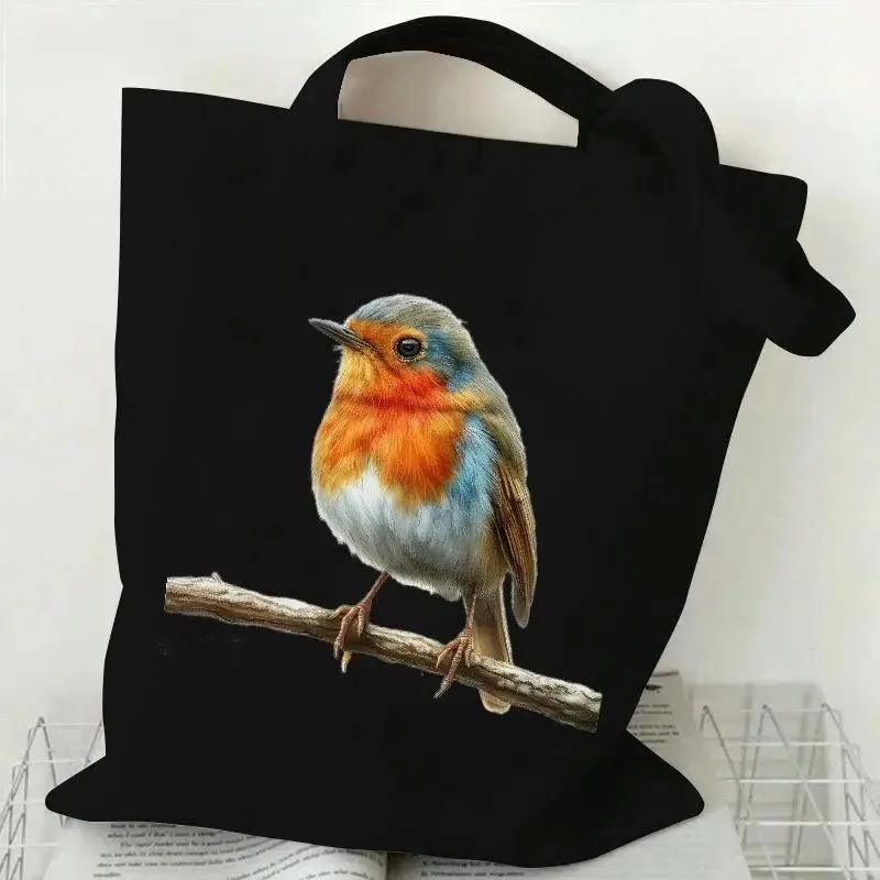 Charming Robin Canvas Tote Bag - Reusable, Large Capacity Shoulder Handbag Perfect Gift for Women Shopping, Daily Use,
Charming Robin Canvas Tote Bag - Reusable, Large Capacity Shoulder Handbag Perfect Gift for Women Shopping, Daily Use,
