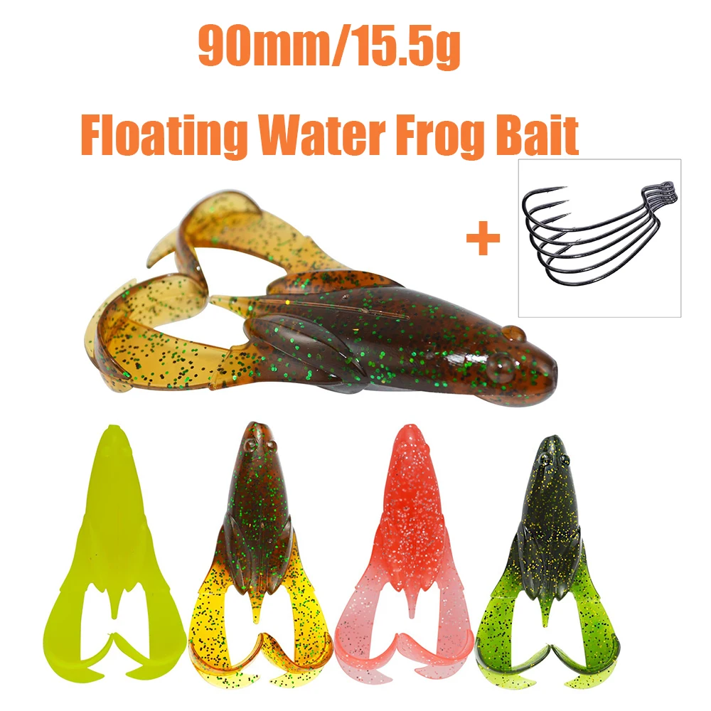 2pcs/set 90mm/15.5g Floating Water Frog Bait Hook Silicone Thunder Fishing Lure Soft Baits Artificial Wobbler Fishing Tackle
2pcs/set 90mm/15.5g Floating Water Frog Bait Hook Silicone Thunder Fishing Lure Soft Baits Artificial Wobbler Fishing Tackle