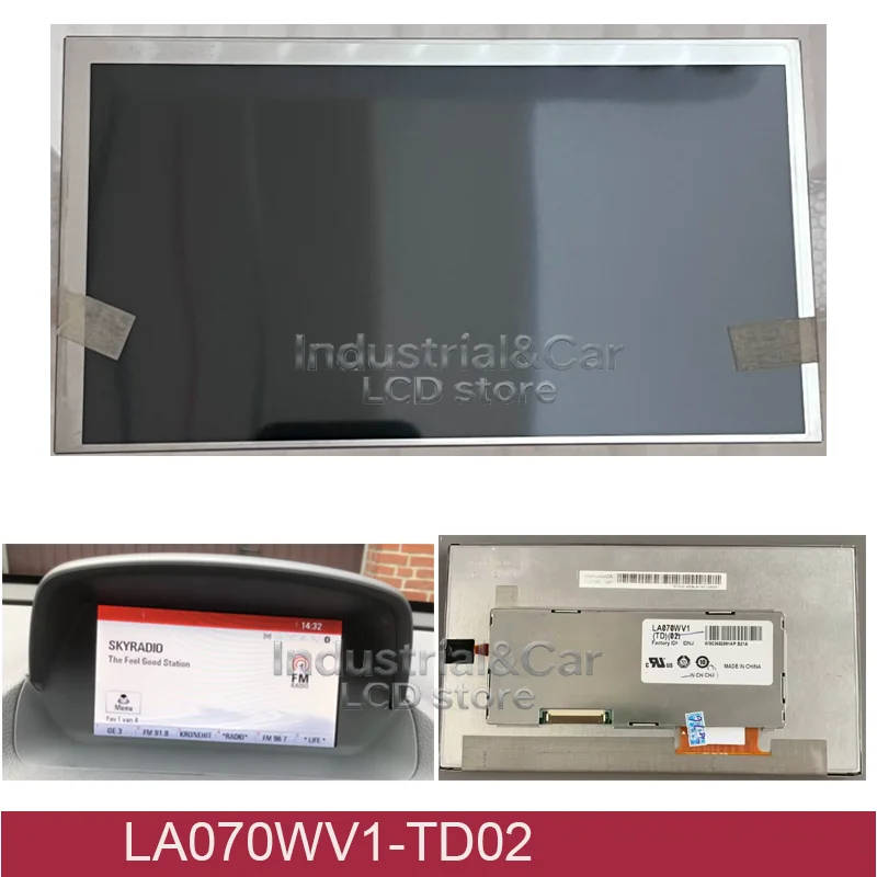 Original 7 Inch LCD Display Screen LA070WV1-TD02 LA070WV1(TD)(02) For OpelAstra J Meriva Mokka Navi 2012-2013 LCD Replacement
Original 7 Inch LCD Display Screen LA070WV1-TD02 LA070WV1(TD)(02) For OpelAstra J Meriva Mokka Navi 2012-2013 LCD Replacement