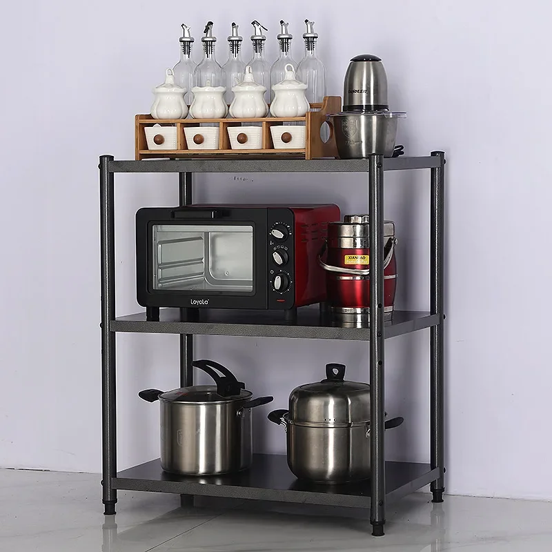 Kitchen Shelf Black Carbon Steel Shelf Household Multifunctional Storage Three-layer Cabinet Storage Pot Rack Floor-to-ceiling V
Kitchen Shelf Black Carbon Steel Shelf Household Multifunctional Storage Three-layer Cabinet Storage Pot Rack Floor-to-ceiling V