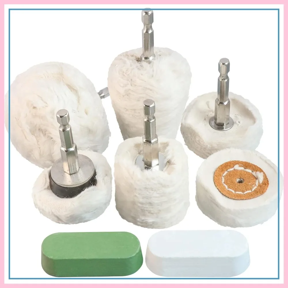 8pcs Polishing Wheel for Drill, Buffing Kit with 1/4" Hex Shafts, Abrasive Wheels for Grinders
8pcs Polishing Wheel for Drill, Buffing Kit with 1/4" Hex Shafts, Abrasive Wheels for Grinders