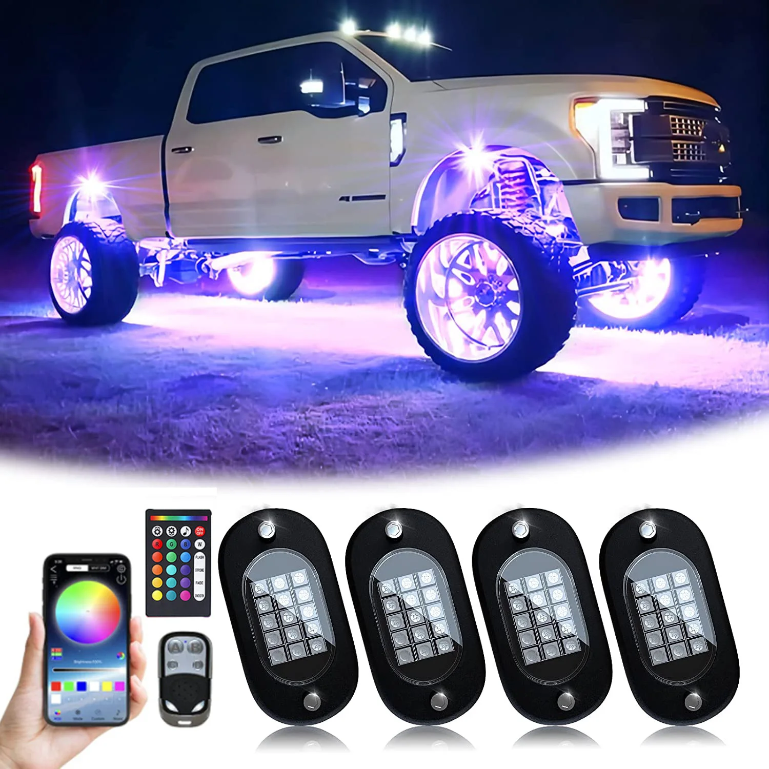 Подсветка светодиодная Автомобильная RGB, неосветильник разноцветный светильник с Bluetooth, дистанционным управлением через приложение, для внедорожников, грузовиков, кроссоверов, квадроциклов, ТВ
Подсветка светодиодная Автомобильная RGB, неосветильник разноцветный светильник с Bluetooth, дистанционным управлением через приложение, для внедорожников, грузовиков, кроссоверов, квадроциклов, ТВ