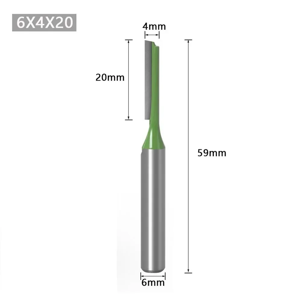 4pcs 6mm Shank Router Bit YG8 Engraving Milling Cutters Wood Carving Flute Straight Router Bit For Wood Slotting Bottom Digging
4pcs 6mm Shank Router Bit YG8 Engraving Milling Cutters Wood Carving Flute Straight Router Bit For Wood Slotting Bottom Digging