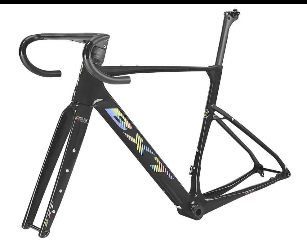BXT Gravel-055 Carbon Fiber Bicycle Frame Off-Road Gravel Bike Disc Brake with Handlebar Big Size 61CM 700x50C UDH BSA Wholesale
BXT Gravel-055 Carbon Fiber Bicycle Frame Off-Road Gravel Bike Disc Brake with Handlebar Big Size 61CM 700x50C UDH BSA Wholesale