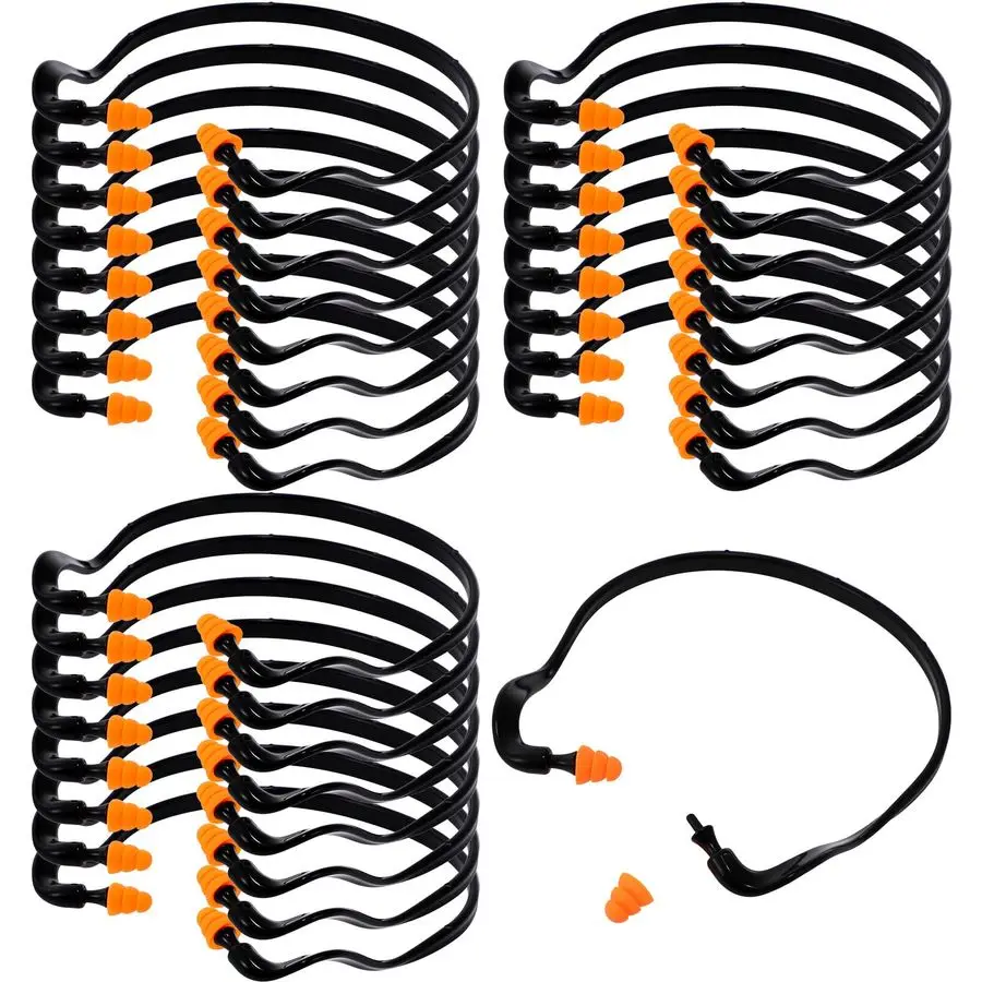 96 Pcs Banded Ear Plugs for Shooting Range Silicone Reusable Ear Protection Plugs Noise Cancelling Lightweight Earplug for Heari
96 Pcs Banded Ear Plugs for Shooting Range Silicone Reusable Ear Protection Plugs Noise Cancelling Lightweight Earplug for Heari