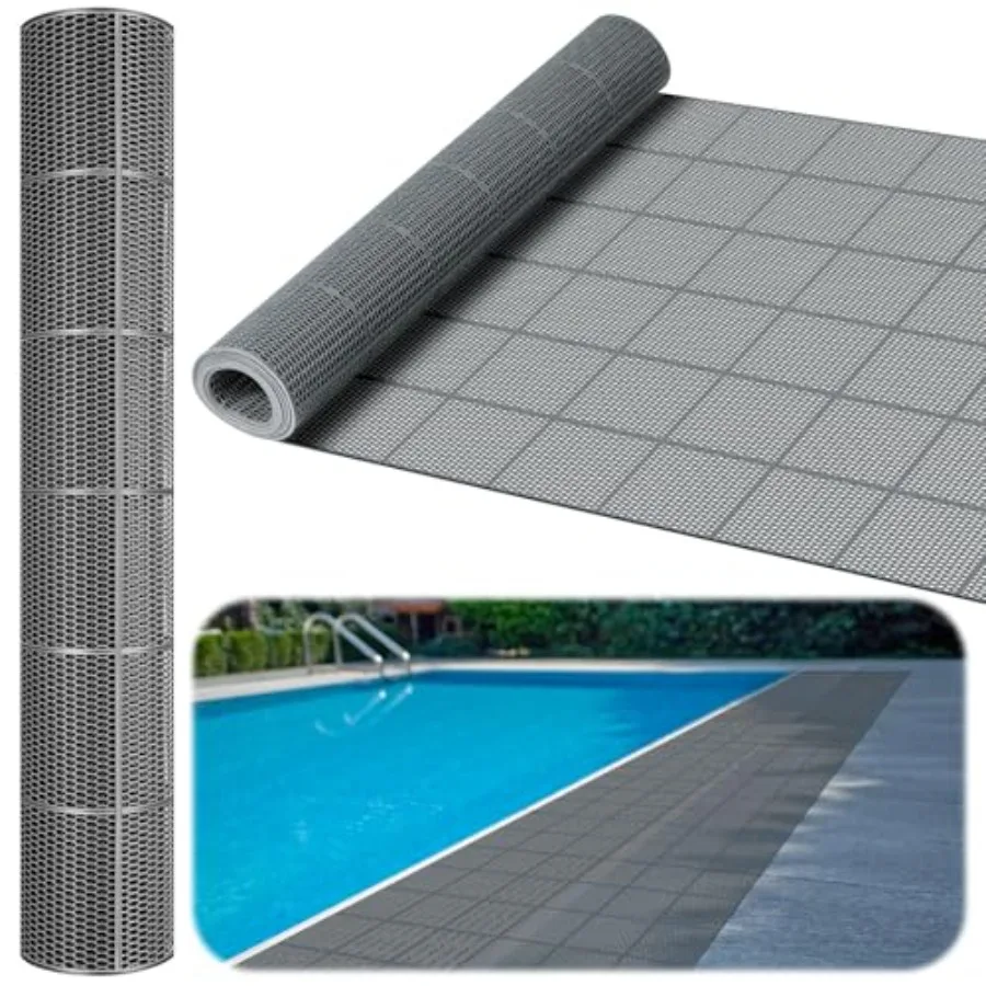 Drainage Pool Flooring Mats Swimming Pool Non Slip Mat PVC Splash Matting Mesh Hollow Doormat Roll for Outdoor Indoor Patio Res
Drainage Pool Flooring Mats Swimming Pool Non Slip Mat PVC Splash Matting Mesh Hollow Doormat Roll for Outdoor Indoor Patio Res