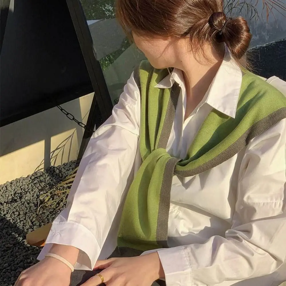 Модная волокнистая вязаная шаль в полоску, сохраняющая тепло, искусственный воротник, вязаный кружевной галстук, съемный воротник, унисекс
Модная волокнистая вязаная шаль в полоску, сохраняющая тепло, искусственный воротник, вязаный кружевной галстук, съемный воротник, унисекс