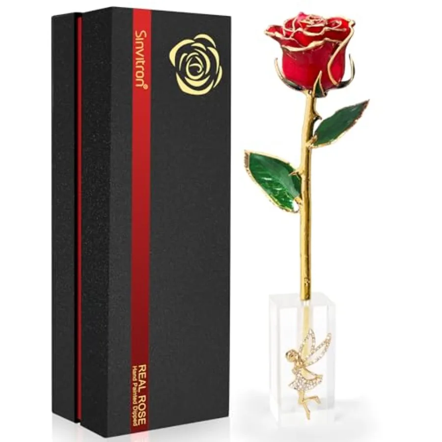 Gold Dipped Rose Eternal Real Preserved Rose in Resin Romantic Birthday Gift for Women Perfect for Her on Valentines Day Annive
Gold Dipped Rose Eternal Real Preserved Rose in Resin Romantic Birthday Gift for Women Perfect for Her on Valentines Day Annive