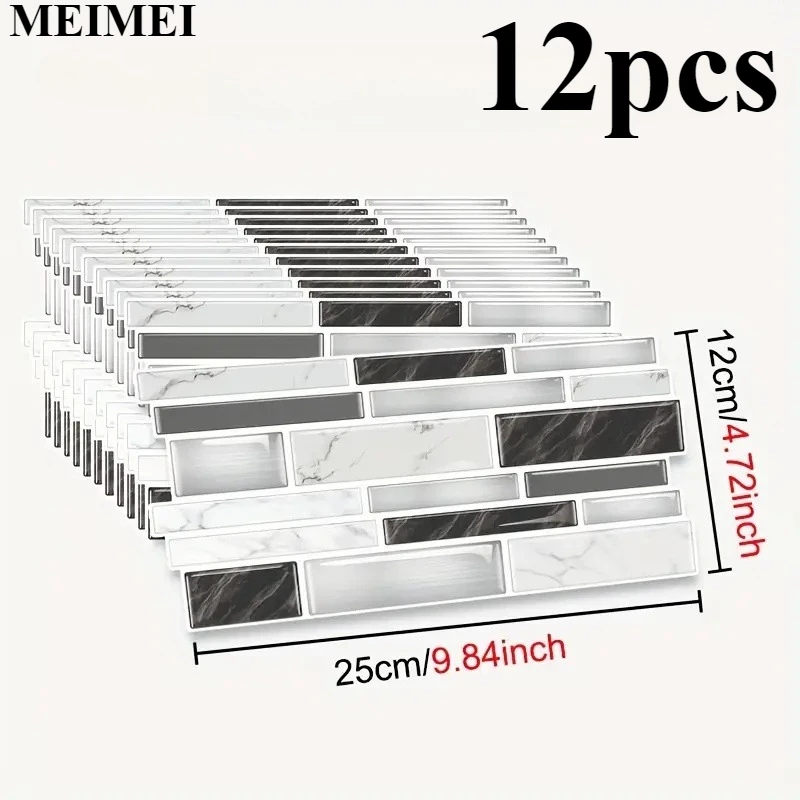 3D Marble Pattern Wall Stickers - Peel and Stick Backsplash Tiles, PVC Material, Self-Adhesive, Waterproof & Washable
3D Marble Pattern Wall Stickers - Peel and Stick Backsplash Tiles, PVC Material, Self-Adhesive, Waterproof & Washable