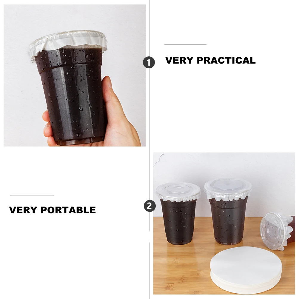 500 Pcs Leak Proof Leak-proof Sealing Paper Cup Film Coaster Leakproof Pad White Travel
500 Pcs Leak Proof Leak-proof Sealing Paper Cup Film Coaster Leakproof Pad White Travel