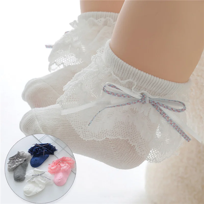 Suefunskry Baby Girls Socks, Sweet Bowknot Lace Patchwork Soft Elastic Lightweight Infant Kids Socks for Casual Daily 1-7Years
Suefunskry Baby Girls Socks, Sweet Bowknot Lace Patchwork Soft Elastic Lightweight Infant Kids Socks for Casual Daily 1-7Years