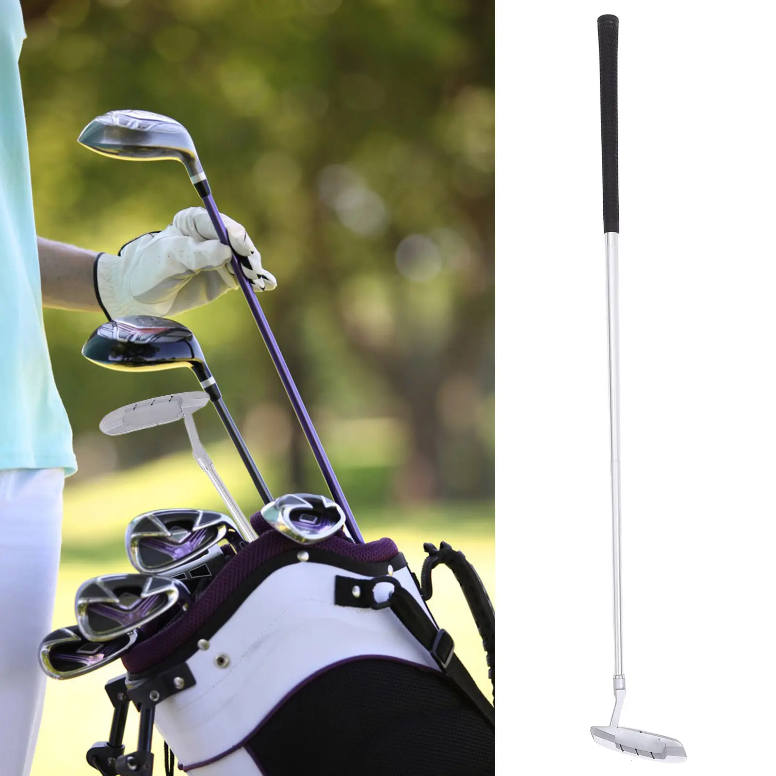 Right Hand Golf Putter Aluminium Alloy Push Rod Sturdy Sports Clubs Training Tool for Enthusiasts Right Hand Putter
Right Hand Golf Putter Aluminium Alloy Push Rod Sturdy Sports Clubs Training Tool for Enthusiasts Right Hand Putter