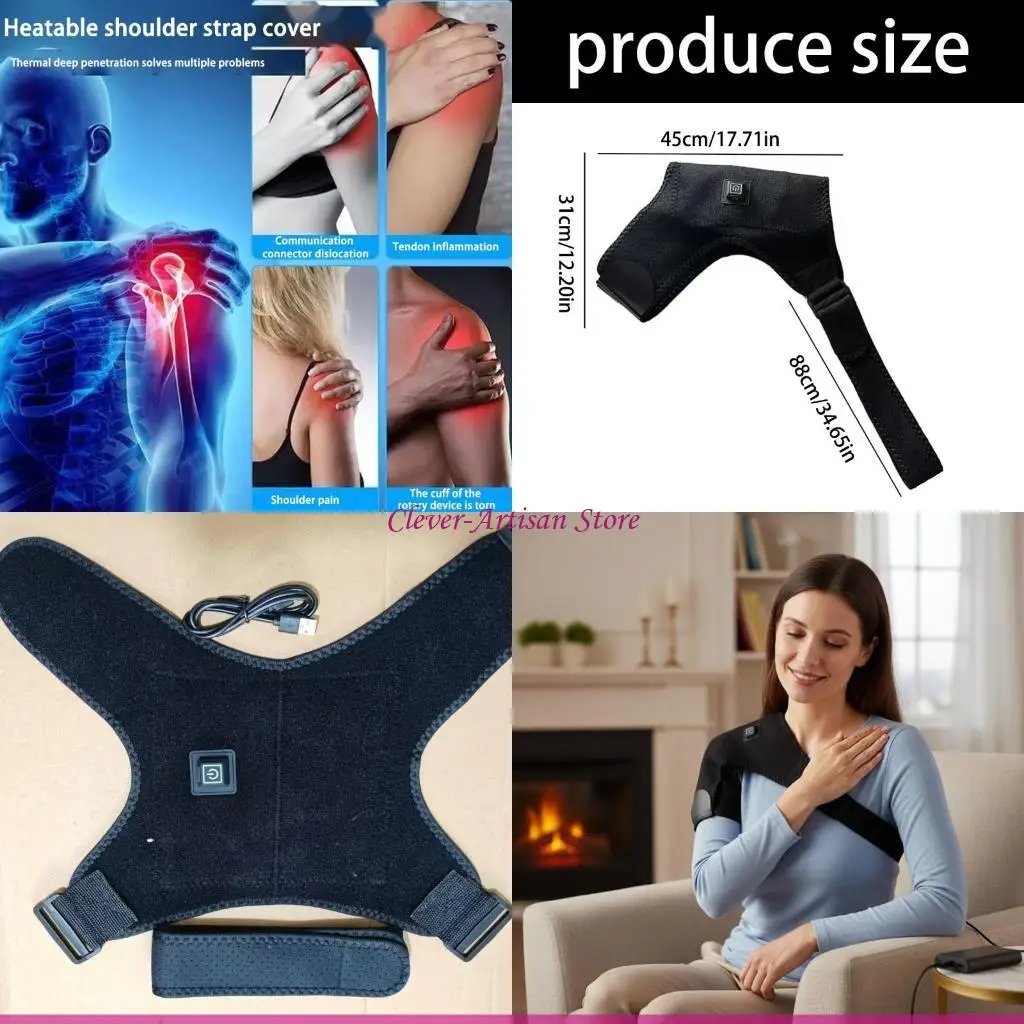 E06B Electric Heating Shoulder Pad For Joint Relief With Fast Warm Technology And Adjustable Ergonomic Strap Design
E06B Electric Heating Shoulder Pad For Joint Relief With Fast Warm Technology And Adjustable Ergonomic Strap Design