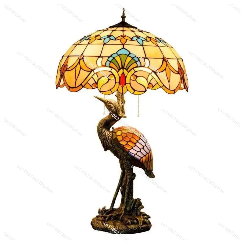 Male Crane Table Lamp Stained Glass Living Room Restaurant Hotel Bar Large Lamp
Male Crane Table Lamp Stained Glass Living Room Restaurant Hotel Bar Large Lamp