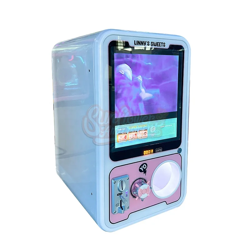 Indoor Game Center Coin Operated Machine 75mm 100mm Gachapon Toy Capsule Vending LCD Bouncing Ball Vending Machine
Indoor Game Center Coin Operated Machine 75mm 100mm Gachapon Toy Capsule Vending LCD Bouncing Ball Vending Machine