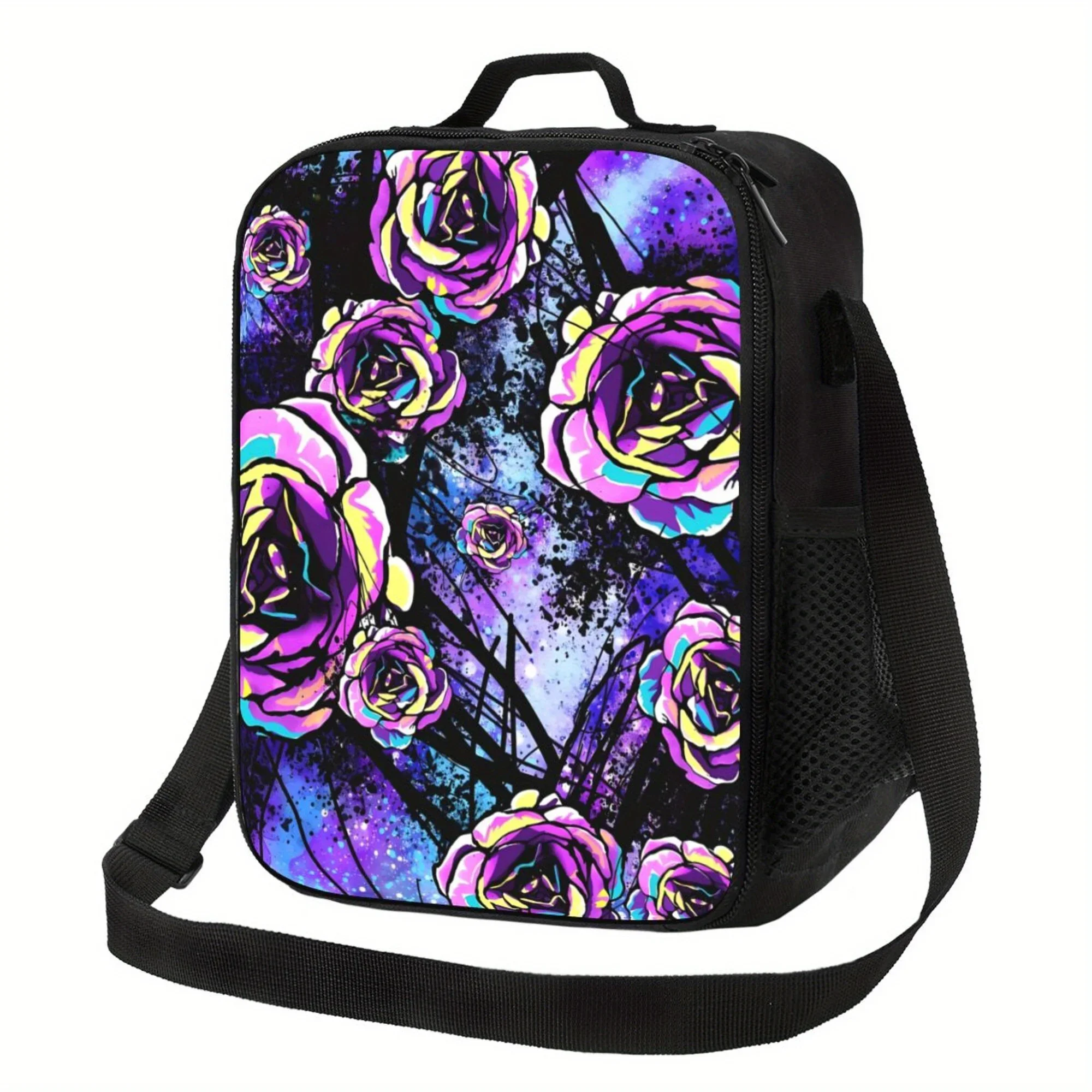 Goth Purple Rose Graffiti Pattern Portable Reusable Cooler Bag, Insulated Lunch Bag, Essential for Camping, Picnic, Beach
Goth Purple Rose Graffiti Pattern Portable Reusable Cooler Bag, Insulated Lunch Bag, Essential for Camping, Picnic, Beach
