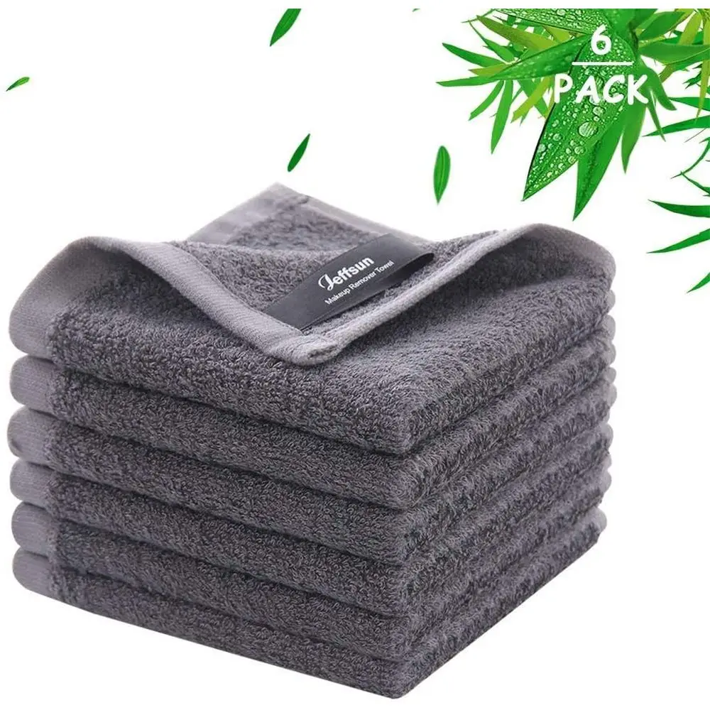 6 Pack Ultra Soft & Skin Friendly Reusable Makeup Remover Cloths, 10x10 inch Baby Washcloths, Easy Rinse Grey Facial Cleaning To
6 Pack Ultra Soft & Skin Friendly Reusable Makeup Remover Cloths, 10x10 inch Baby Washcloths, Easy Rinse Grey Facial Cleaning To