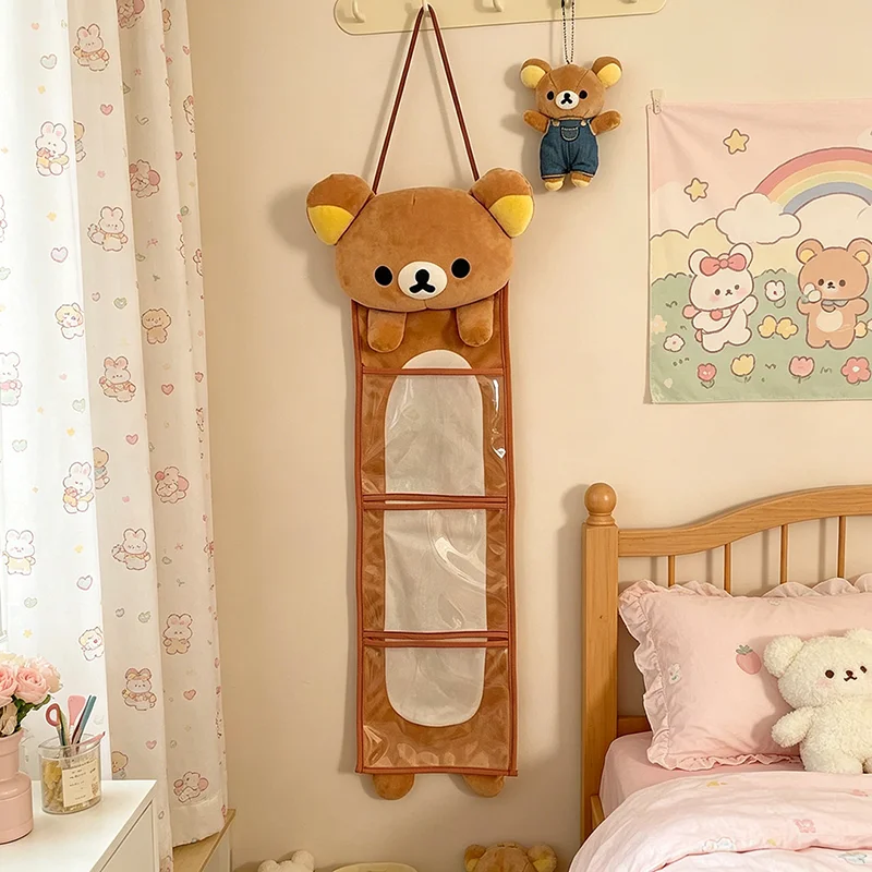Rilakkuma Wall Hanging Storage Bag Plush Bear Door Hanging Organizer 3 Pocket Sundries Holder Large Capacity Kawaii Home Decor
Rilakkuma Wall Hanging Storage Bag Plush Bear Door Hanging Organizer 3 Pocket Sundries Holder Large Capacity Kawaii Home Decor