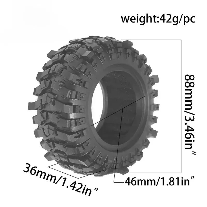 1,9-дюймовые гусеничные шины OD 88 мм, 4 шт. для 1/12 гусеничного автомобиля MJX Hyper Go H12Y + Axial SCX10 90046 AXI03007 Tamiya CC01 D90 MN128
1,9-дюймовые гусеничные шины OD 88 мм, 4 шт. для 1/12 гусеничного автомобиля MJX Hyper Go H12Y + Axial SCX10 90046 AXI03007 Tamiya CC01 D90 MN128