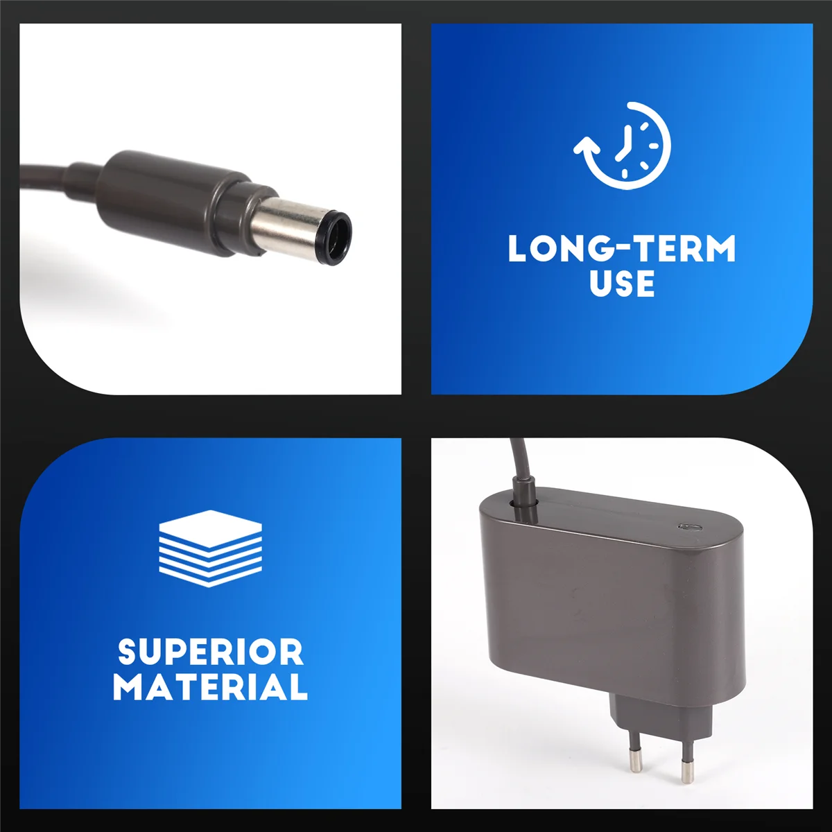 XFDZ Power Adapter Charger for Dyson DC30 DC31 DC34 DC35 DC44 DC45 DC56 DC57 Vacuum Cleaner Robot Parts Accessories-EU Plug
XFDZ Power Adapter Charger for Dyson DC30 DC31 DC34 DC35 DC44 DC45 DC56 DC57 Vacuum Cleaner Robot Parts Accessories-EU Plug