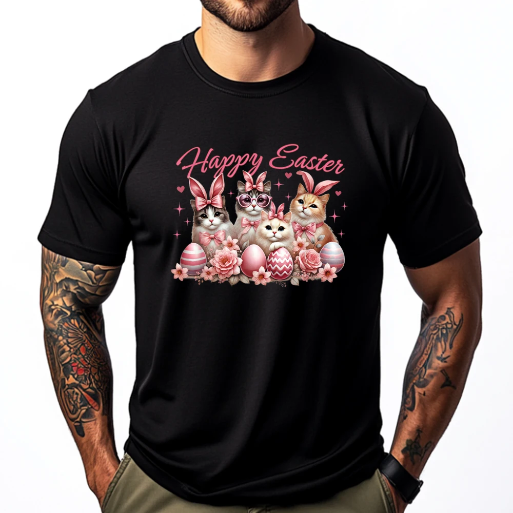 Cat Bunny Happy Easter Kitty Rabbit Plus Size Men Clothing Men's Cotton T-Shirt Luxury Tshirt Men High Quality Breathable Shirt
Cat Bunny Happy Easter Kitty Rabbit Plus Size Men Clothing Men's Cotton T-Shirt Luxury Tshirt Men High Quality Breathable Shirt
