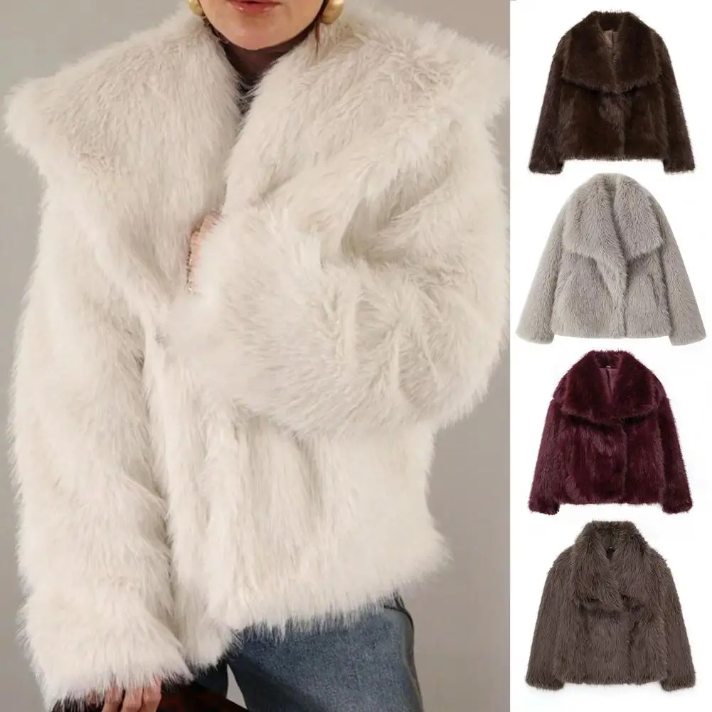 Faux Fur Hairy Coat Woman Warm Winter Fluffy Coat Women New Plush Jackets for Women Outerwears Luxury Women's Teddy Coats
Faux Fur Hairy Coat Woman Warm Winter Fluffy Coat Women New Plush Jackets for Women Outerwears Luxury Women's Teddy Coats 