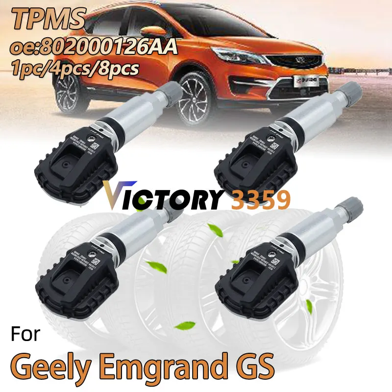 802000021AA, 802000126AA для Geely Emgrand GS 2023-2016 2019, аксессуары, автомобильные датчики TPMS, датчик давления в шинах, инструменты для программирования
802000021AA, 802000126AA для Geely Emgrand GS 2023-2016 2019, аксессуары, автомобильные датчики TPMS, датчик давления в шинах, инструменты для программирования