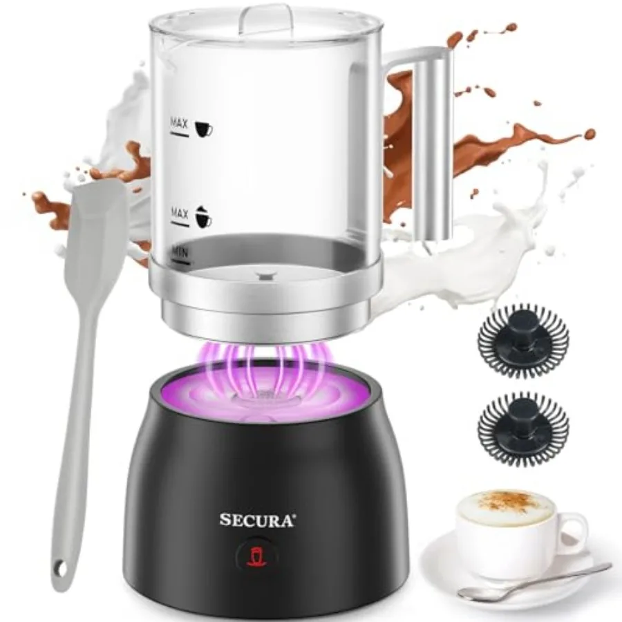 17oz 4-in-1 Electric Milk Frother and Steamer with Glass Jug Hot/Cold Foam Maker for Latte Cappuccino Macchiato and Hot Chocola
17oz 4-in-1 Electric Milk Frother and Steamer with Glass Jug Hot/Cold Foam Maker for Latte Cappuccino Macchiato and Hot Chocola