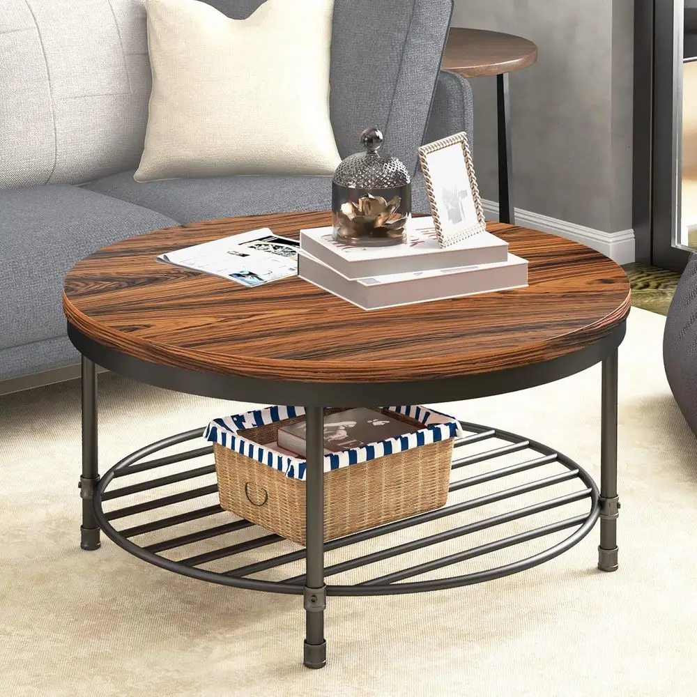 Rustic Wood Coffee Table with Metal Legs, Industrial Style Living Room Furniture, Natural End Table with Storage Shelf in Red Br
Rustic Wood Coffee Table with Metal Legs, Industrial Style Living Room Furniture, Natural End Table with Storage Shelf in Red Br
