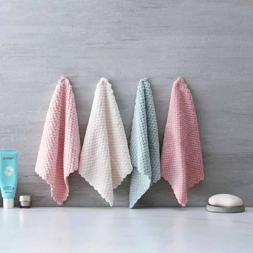 5pcs Soft Microfiber Kitchen Towels Super Absorbent Dish Cloth Anti-grease Wipping Rags Non Stick Oil Household Cleaning Towel
5pcs Soft Microfiber Kitchen Towels Super Absorbent Dish Cloth Anti-grease Wipping Rags Non Stick Oil Household Cleaning Towel