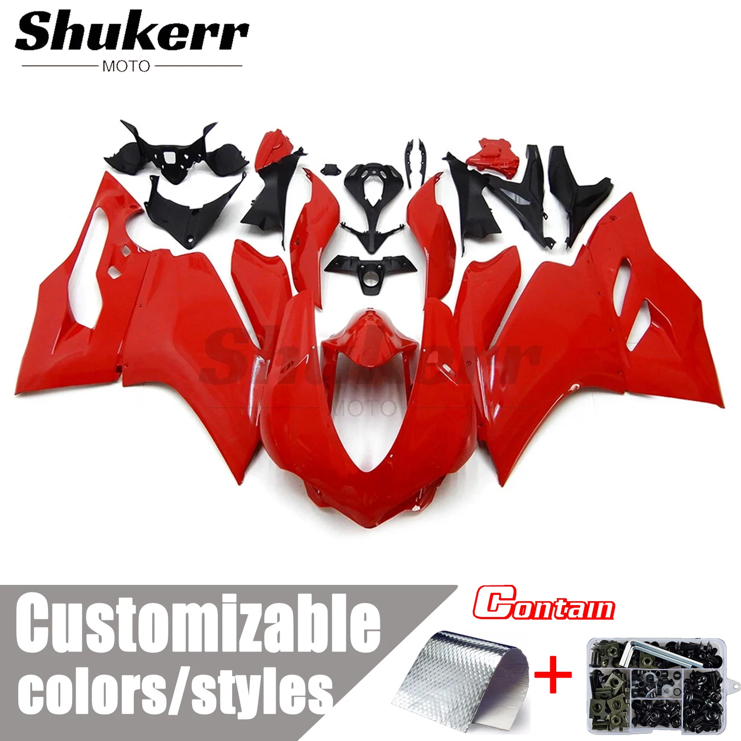 New Abs Motorcycle Plastic Fairing Kit Injection Mold Bodywork Panel Kit Red Black Fit for Ducati 959/1299 2015 - 2017 2016
New Abs Motorcycle Plastic Fairing Kit Injection Mold Bodywork Panel Kit Red Black Fit for Ducati 959/1299 2015 - 2017 2016