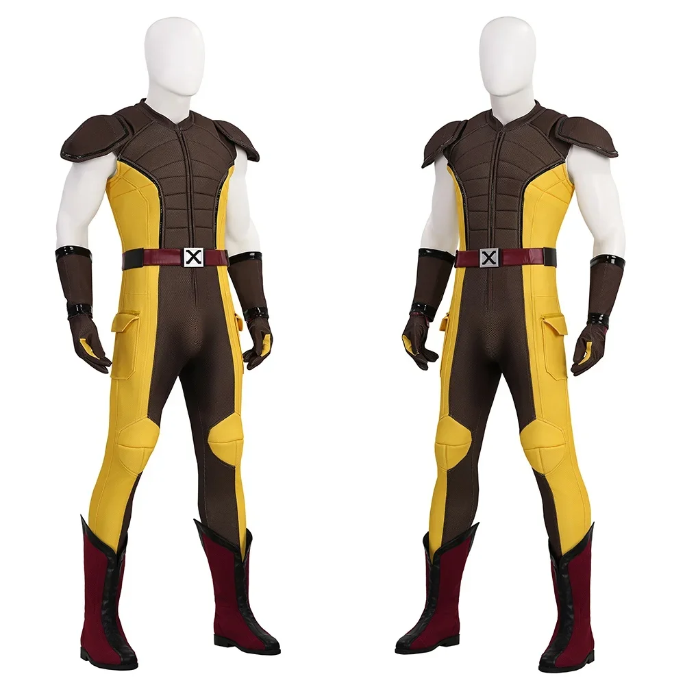 Halloween Dead Cosplay Wolverine Cosplay Costume Brown Jumpsuit Belt Outfit Full Set Halloween Gold Wolf Battle Suit Custom Made
Halloween Dead Cosplay Wolverine Cosplay Costume Brown Jumpsuit Belt Outfit Full Set Halloween Gold Wolf Battle Suit Custom Made