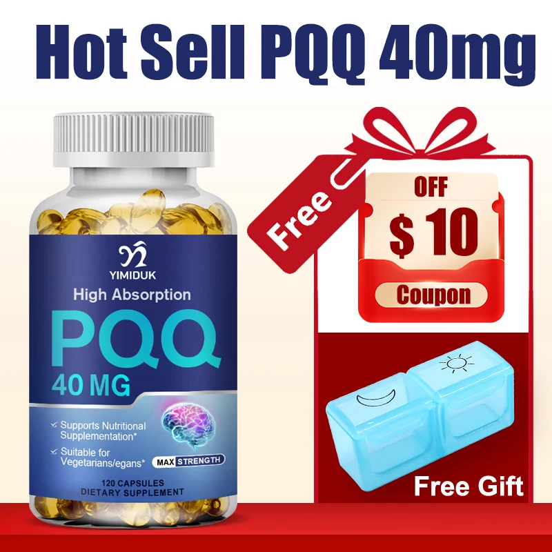PQQ Capsules Supplement 40mg, Mitochondrial Biogenesis & Energy Optimizer| Supports Brain Health & Mitochondria Production Brain
PQQ Capsules Supplement 40mg, Mitochondrial Biogenesis & Energy Optimizer| Supports Brain Health & Mitochondria Production Brain