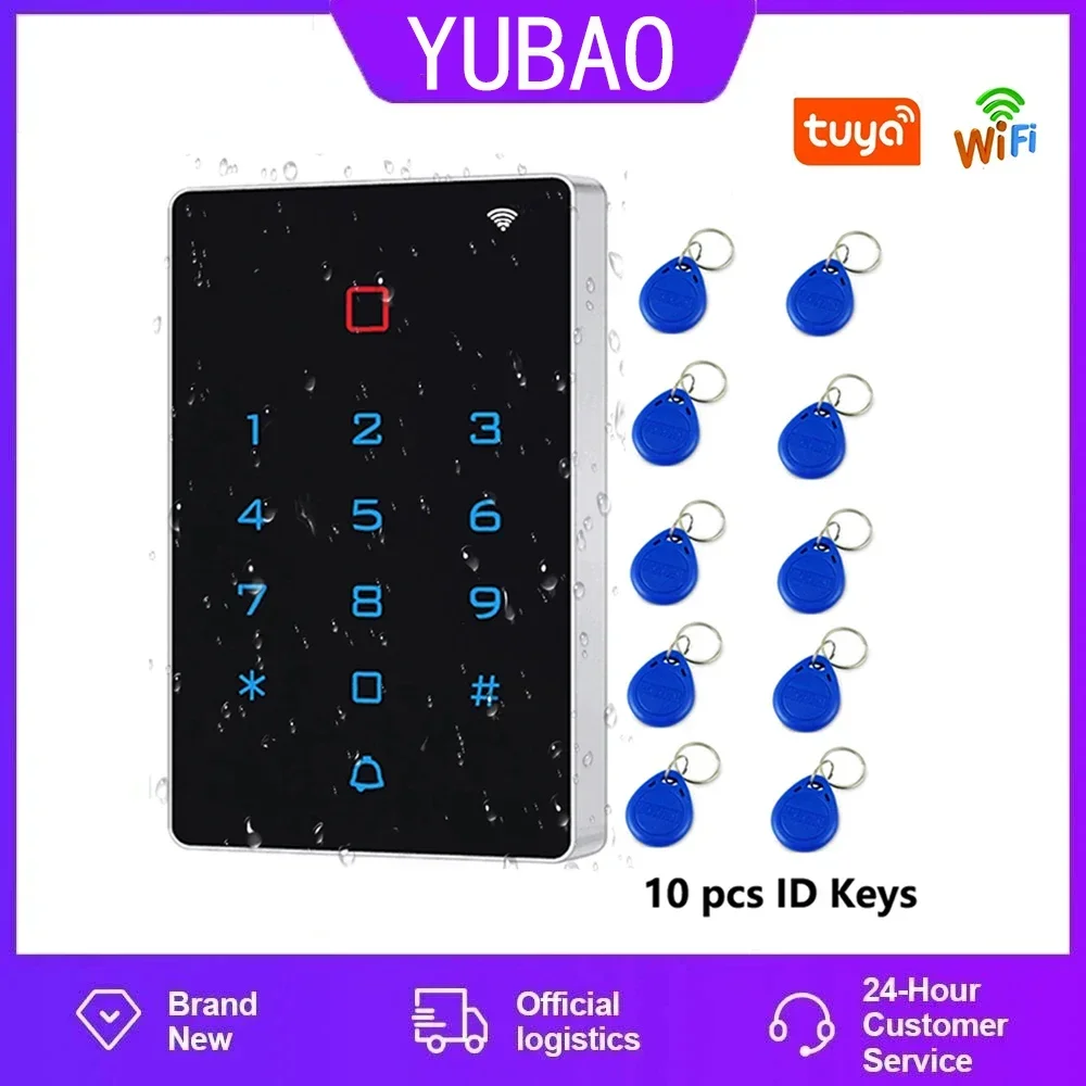 Приложение Tuya Smart WiFi с подсветкой Touch 125 кГц RFID-карта контроля доступа считыватель карт клавиатура WG26 выход безопасность и защита
Приложение Tuya Smart WiFi с подсветкой Touch 125 кГц RFID-карта контроля доступа считыватель карт клавиатура WG26 выход безопасность и защита